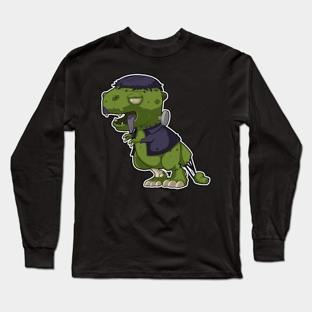 Dino frankenstein Long Sleeve T-Shirt by DinoTropolis